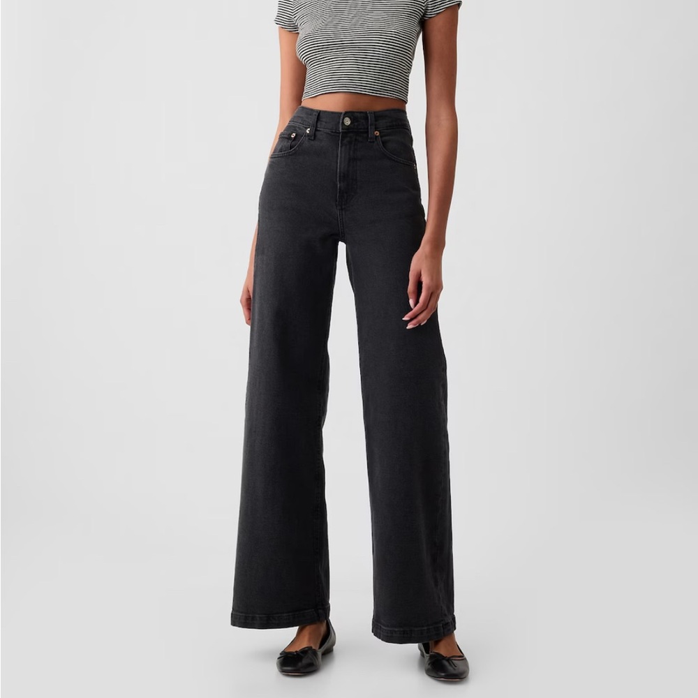GAP High Rise Stride Wide-Leg Jeans 27 Long/ 4L